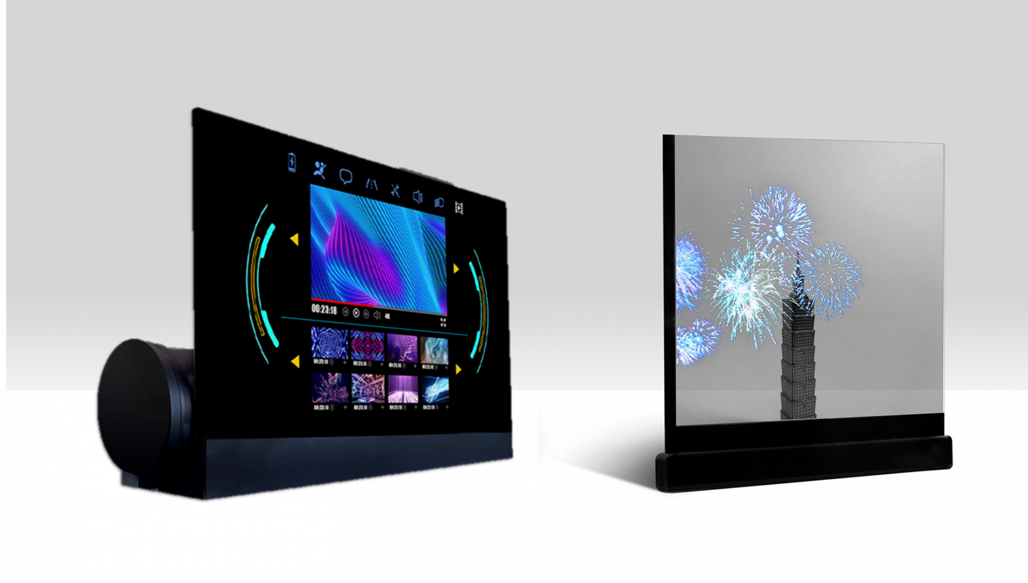 可卷式、折迭性、高透明